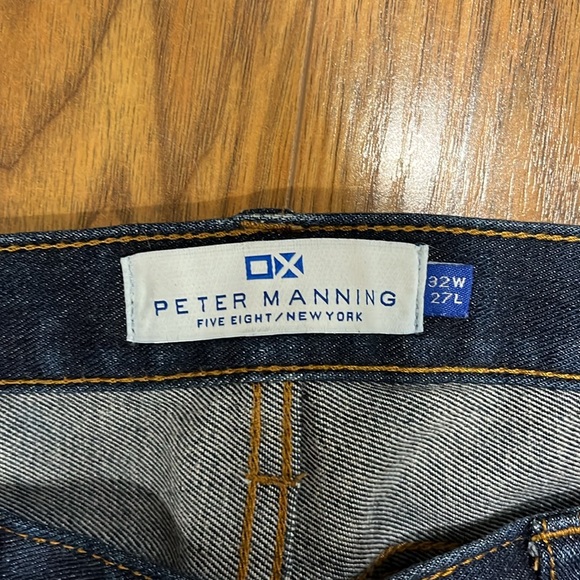 Peter Manning Skinny Stretch Jeans in Dark Wash 32 x 27 - Picture 2 of 3